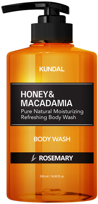 쿤달 퓨어 바디워시 바디클렌저 아로마에디션 로즈마리향, 500ml, 1개