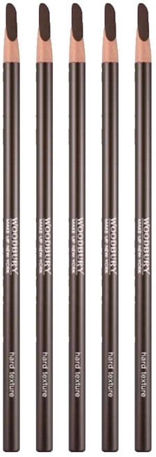 우드버리 하드텍스처 아이브로우 펜슬 4g, Timber Wolf, 5개