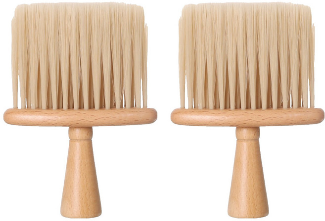 모나코올리브 나무손잡이 틈새 먼지 청소솔, 네추럴, 2개
