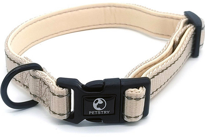 펫스츄리 반려견 에어쿠션 목줄, BEIGE, 1개