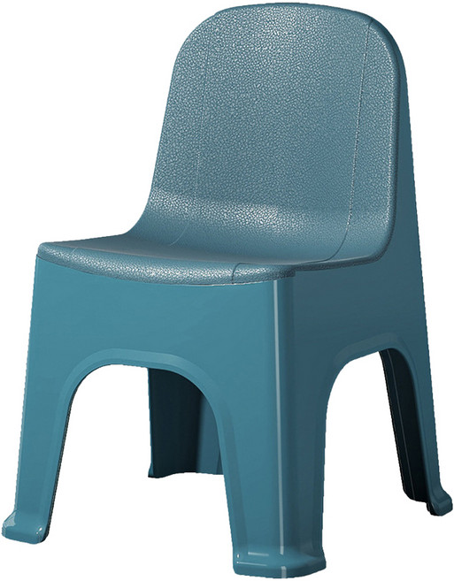 디어모모 등받이 다용도 통사출 의자 소, 블루, 1개