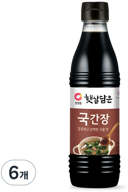 햇살담은 국간장, 500ml, 6개