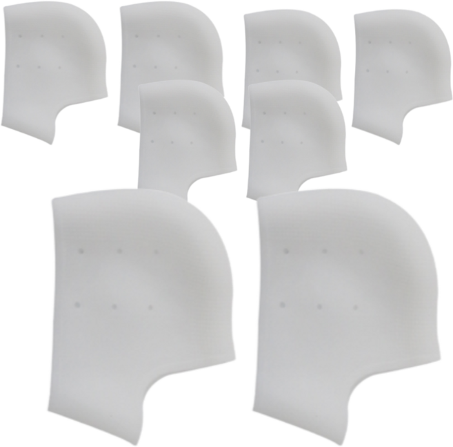 페이스바디 실리콘 발뒷꿈치 각질패드 세트 화이트, 4세트