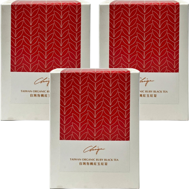 Ching-E 瀞 台灣有機紅玉紅茶, 2.5g, 5包, 3盒