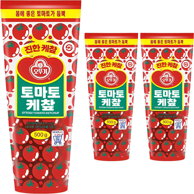오뚜기 토마토 케챂, 500g, 3개
