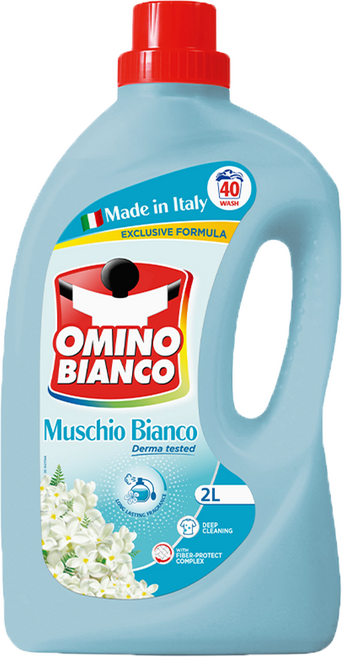 오미노비앙코 무스키오비앙코 일반드럼겸용 액상세제 화이트머스크향, 2L, 1개