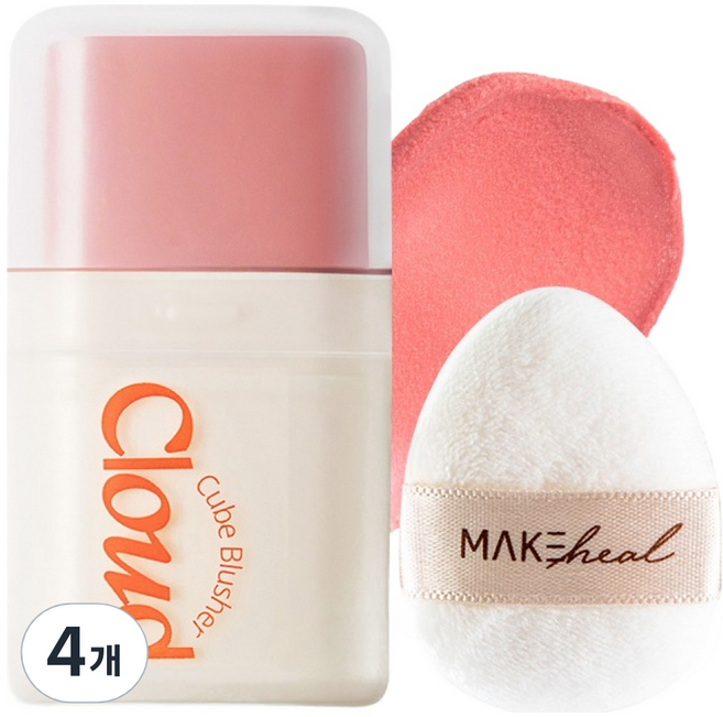 메이크힐 클라우드 큐브 블러셔, 03스무구아, 4개
