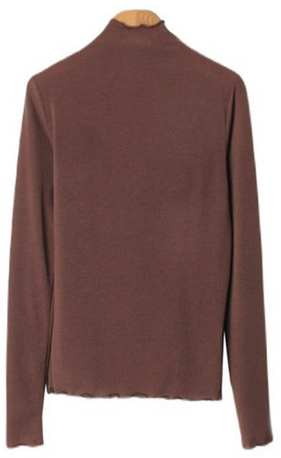 린다샵 여성용 무겨아 물결 폴라 긴팔 티셔츠 cpt13637k39