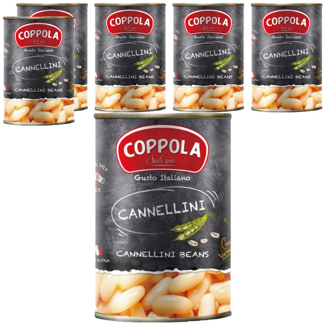 COPPOLA 柯波拉 義大利天然白腰豆, 400g, 6罐
