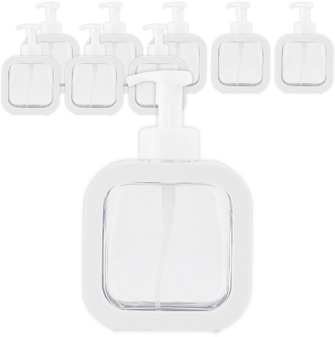 아리코 핸드워시 거품용기 디스펜서 300ml, 화이트, 9개