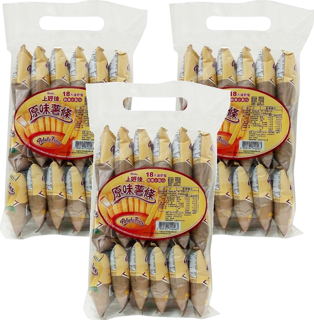 Oishi 上好佳 原味薯條, 90g, 3袋