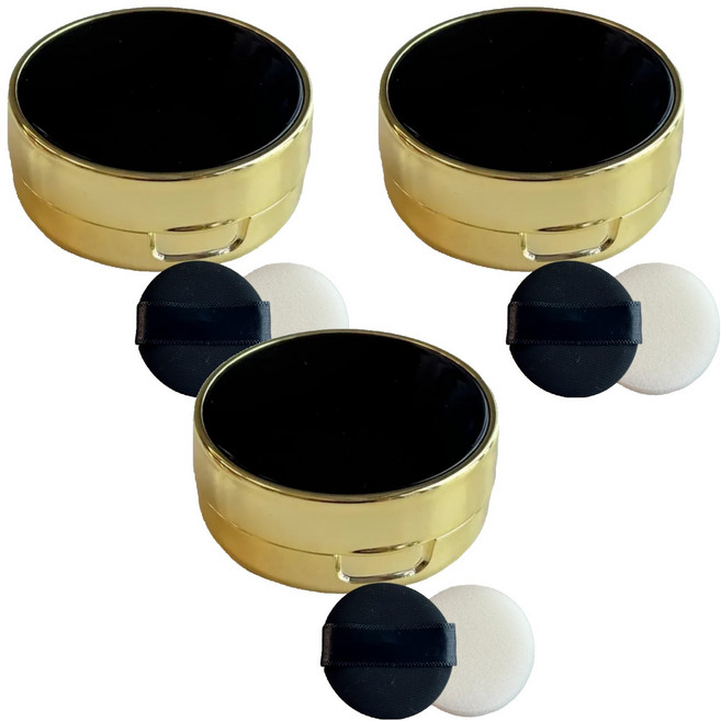 무아누 미니 쿠션 케이스 50 x 22 mm, 3개, 블랙