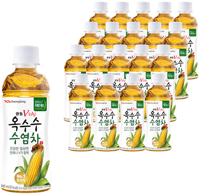 광동 V라인 옥수수수염차, 340ml, 20개