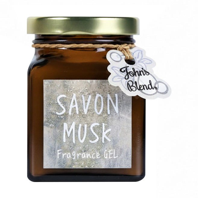 John's Blend SAVON MUSK 居家香氛膏, 麝香皂香, 135g, 1罐