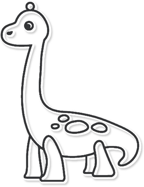 AMOS 阿摩司 壓克力模型版 腕龍 S52 小款, 脘龍, 1個