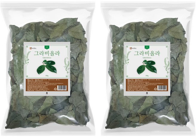 건강중심 그라비올라 건잎, 2개, 300g, 300g