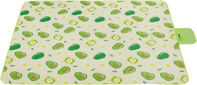 意絲丹 加大防水防潮野餐墊, 酪梨