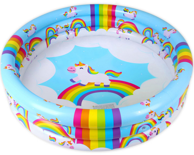 써니워터 레인보우 유니콘 풀장, 혼합색상, 1개