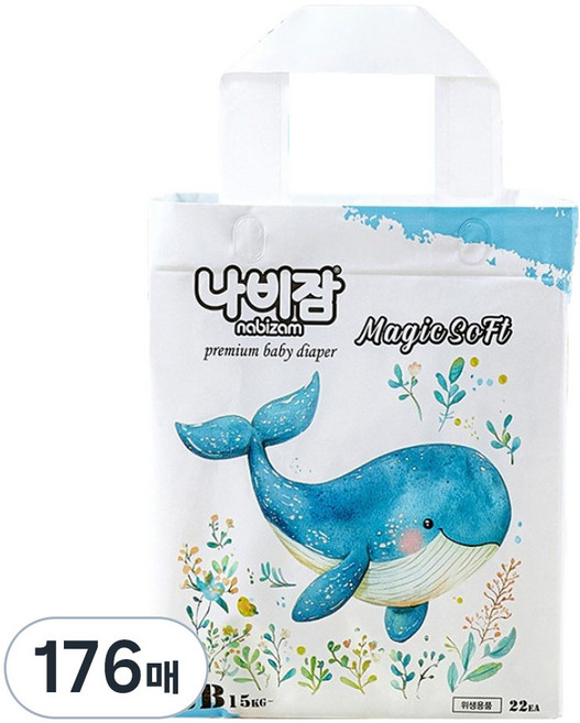나비잠 매직소프트 팬티형 기저귀, 점보형(2XL), 176매