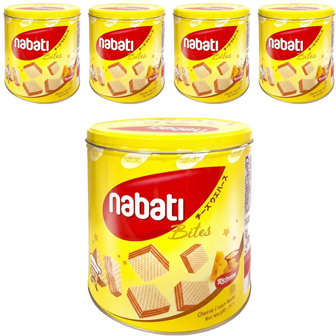 Richeese 麗芝士 nabati 起司威化餅, 287g, 5罐