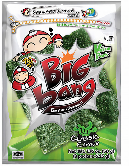 TAO KAE NOI 小老板 超級大海苔超值包 經典味, 50g, 1包