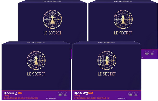 뉴트리원 르시크릿 에스트로업 포 우먼, 100정, 4개