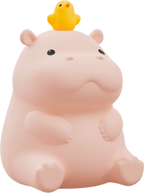 HIPPORIZZ Cozy Hippo 拍拍小夜燈, 膚色