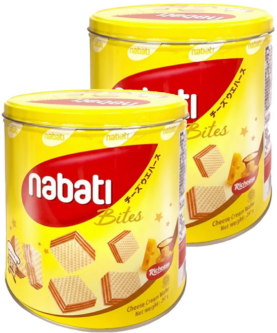 Richeese 麗芝士 nabati 起司威化餅, 287g, 2罐