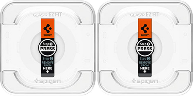 슈피겐 애플워치 강화유리 액정보호 필름 글라스 tR 이지핏 2매, 투명, 2개