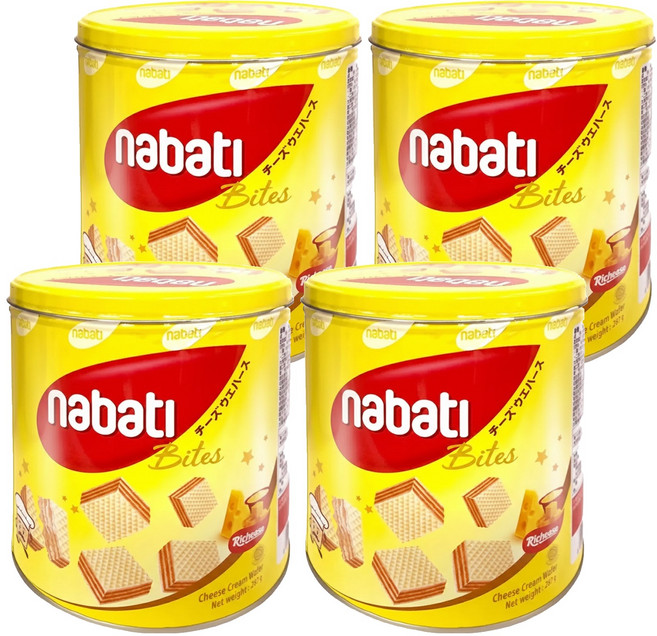 Richeese 麗芝士 nabati 起司威化餅, 287g, 4罐