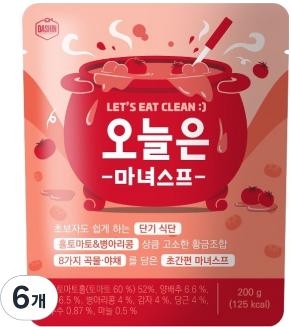 다신 오늘은 마녀스프, 6개, 200g