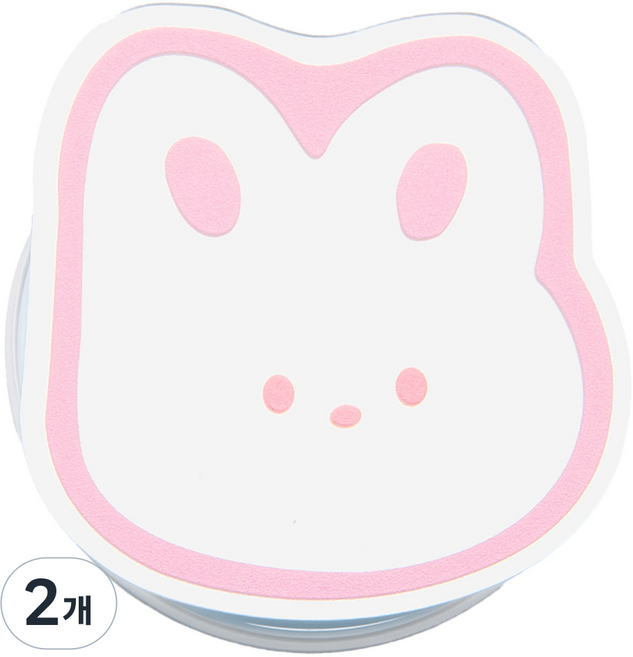 구스페리 동물 맥세이프 미러 톡, 05핑크토깽이, 2개