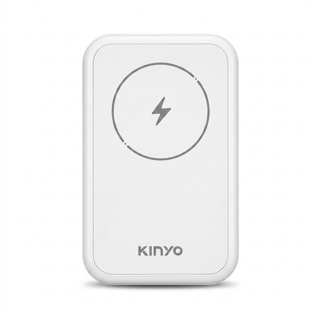 Kinyo 自帶線磁吸無線充 KPB2513W KPB-2513, 白色, 1個