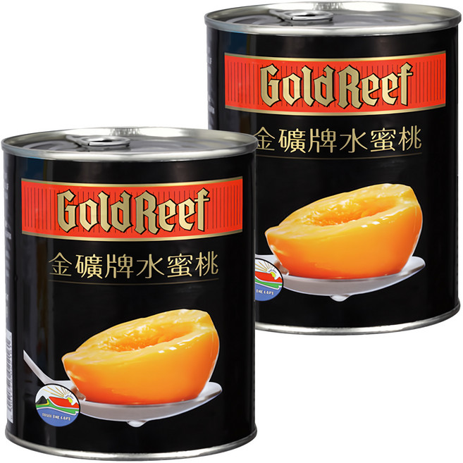 GoldReef 金礦 水蜜桃 易開罐, 2罐, 825g