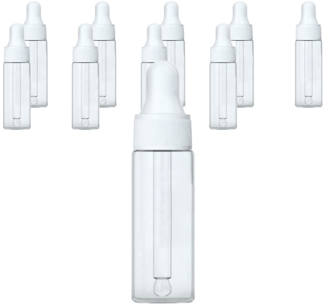 지앤와이 유리 투명 스포이드 공병 20ml, 10개, 화이트