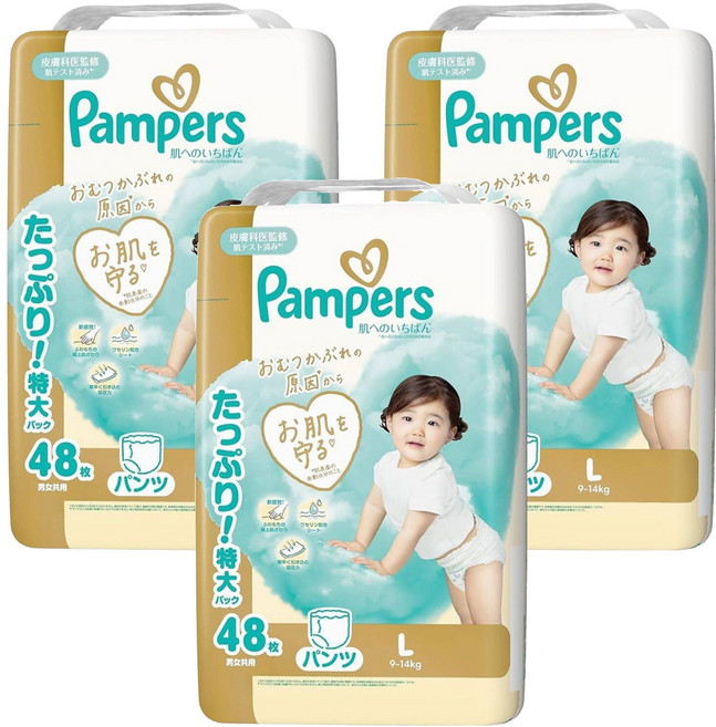 Pampers 幫寶適 極上守護拉拉褲 9~14kg, 144片, L