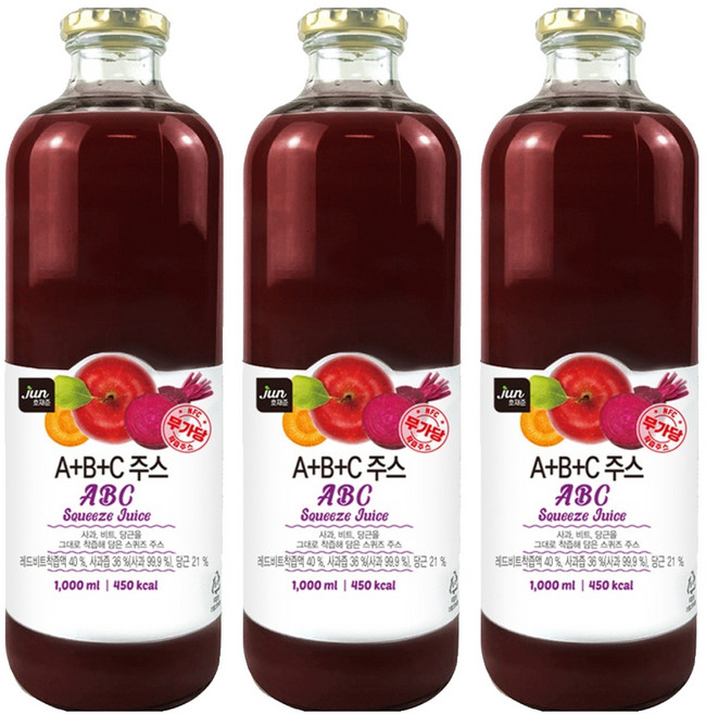 호재준 ABC 착즙주스, 1L, 3개