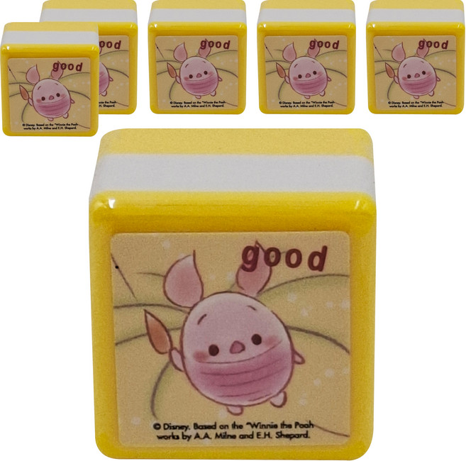Disney 迪士尼 Ufufy 方形連續印章 good 6個, UFST30-2, 1組
