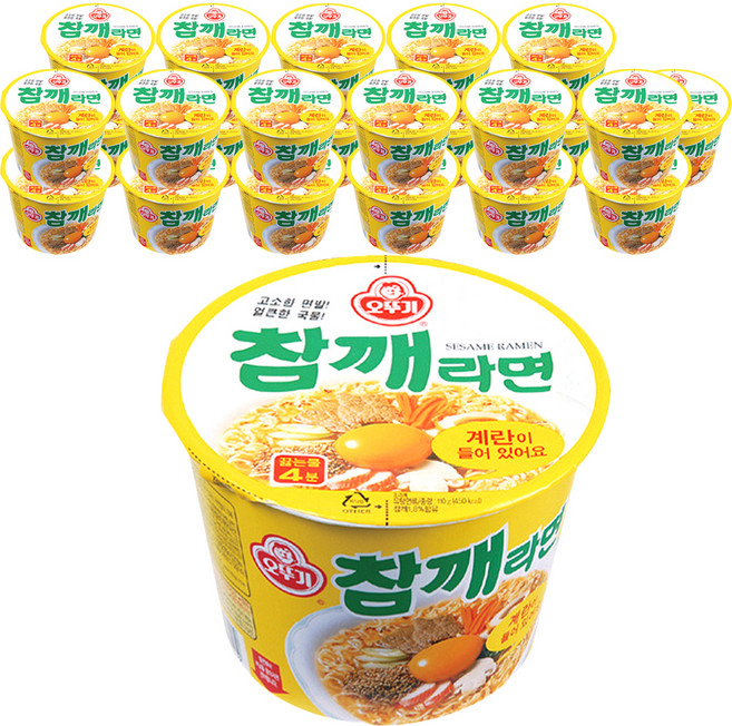 오뚜기 참깨라면 용기 110g, 24개