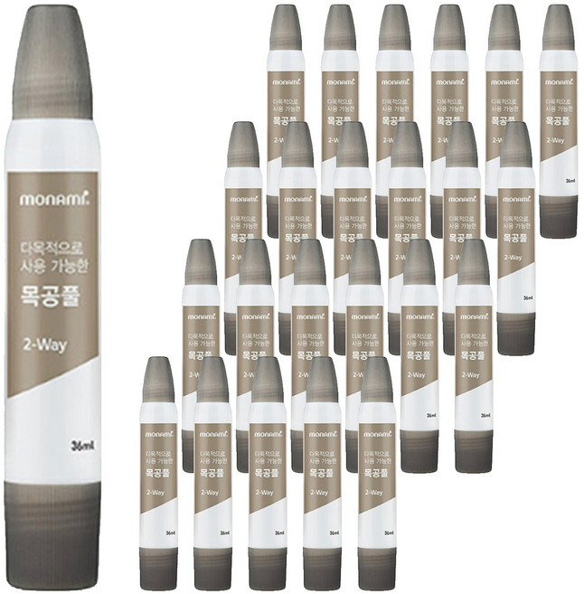 모나미 다목적으로 사용 가능한 목공풀 2way, 36ml, 24개