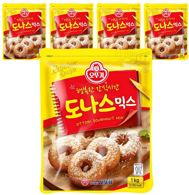 오뚜기 도나스믹스, 1kg, 5개