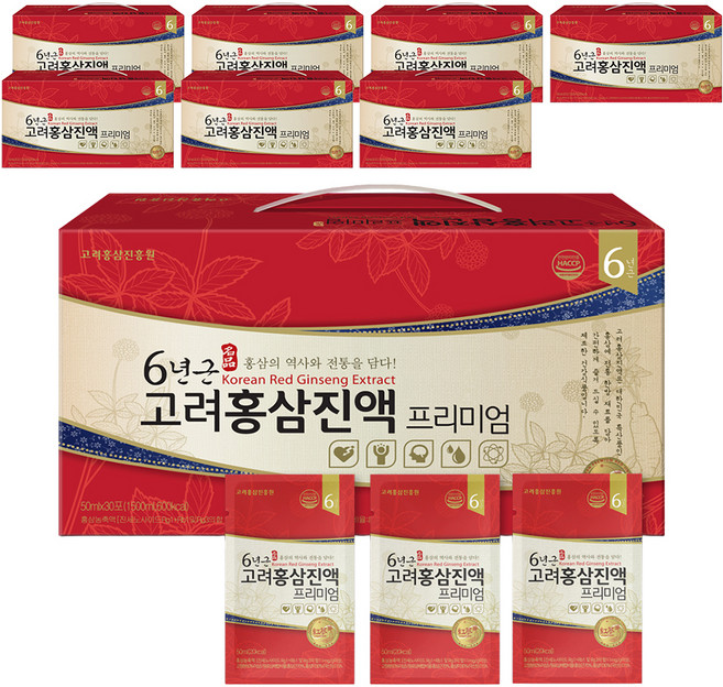 고려홍삼진흥원 6년근 고려홍삼진액 프리미엄, 50ml, 240개