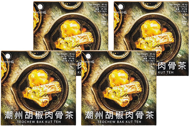 香料共和國 潮州胡椒肉骨茶, 49.4g, 4盒