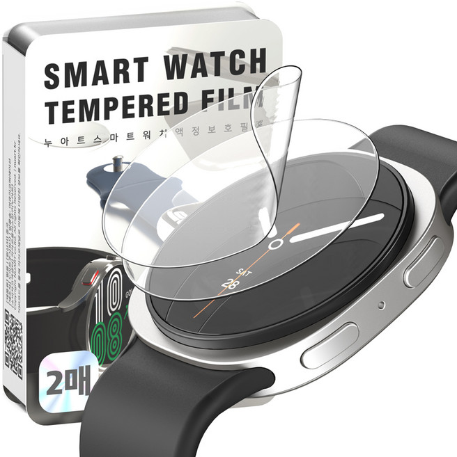 누아트 자가복원 액정보호필름 2p 세트, 투명, 1세트