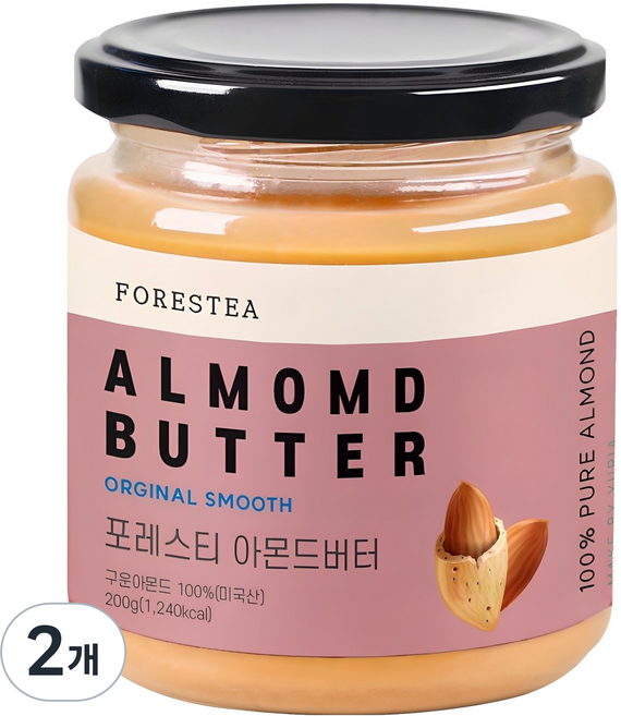 유리아 포레스티 아몬드버터, 2개, 200g