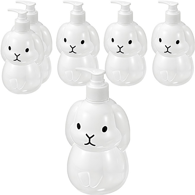 USAGI 兔子沐浴乳空瓶 500ml, 兔子, 6個