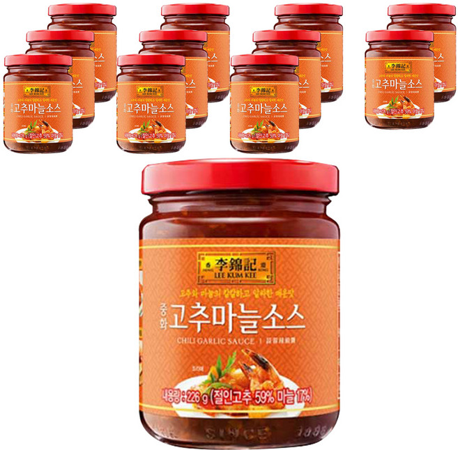 이금기 오뚜기 중화 고추마늘 소스, 226g, 12개