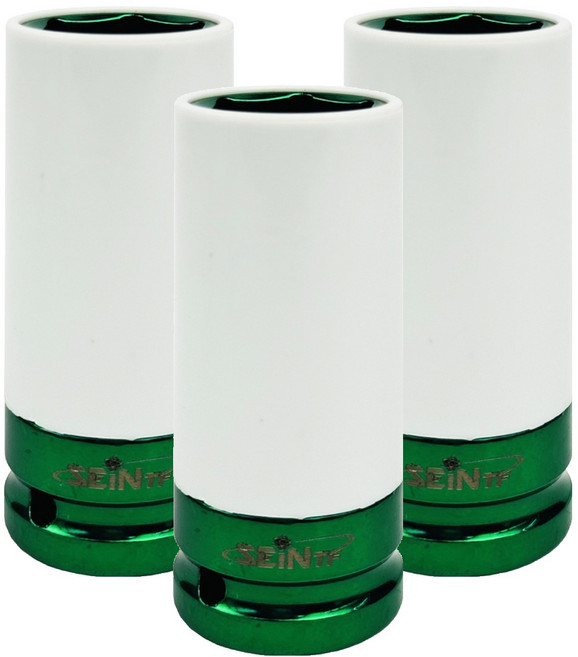 세인티에프 1/2인치 롱 너트 소켓 커버형 휠 복스알 22mm, 3개