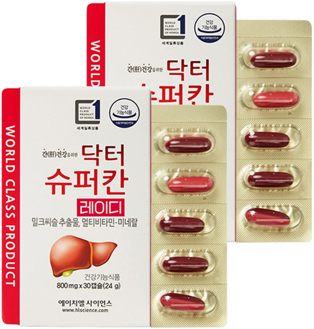 에이치엘사이언스 닥터슈퍼칸 레이디, 30정, 2개