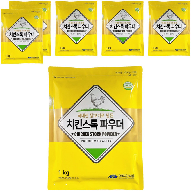 두원식품 치킨 스톡 파우더, 1kg, 6개